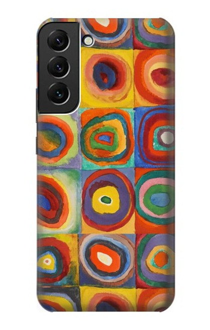 S3409 Squares Concentric Circles Funda Carcasa Case para Samsung Galaxy S22 Plus