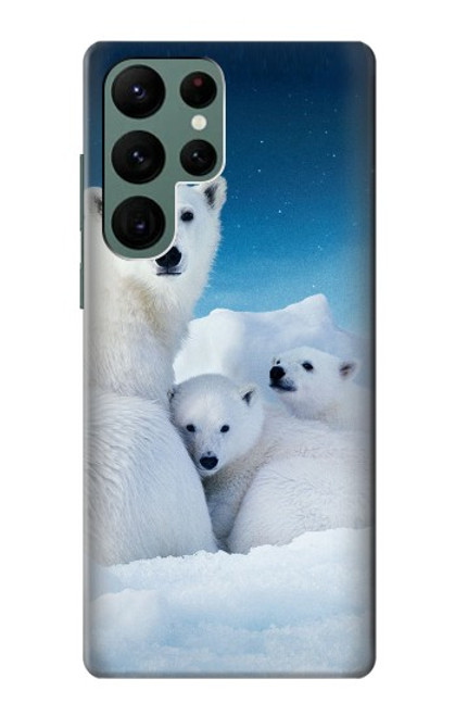 S0285 Polar Bear Family Arctic Funda Carcasa Case para Samsung Galaxy S22 Ultra