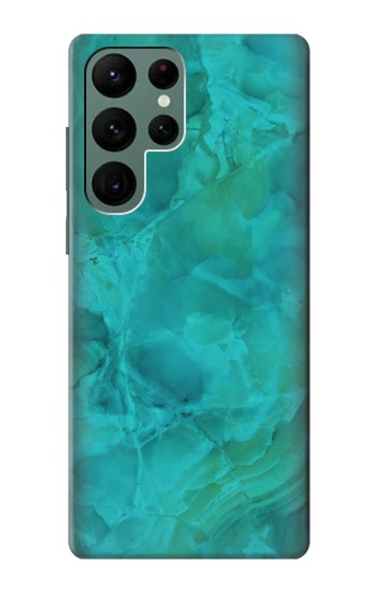 S3147 Aqua Marble Stone Funda Carcasa Case para Samsung Galaxy S22 Ultra