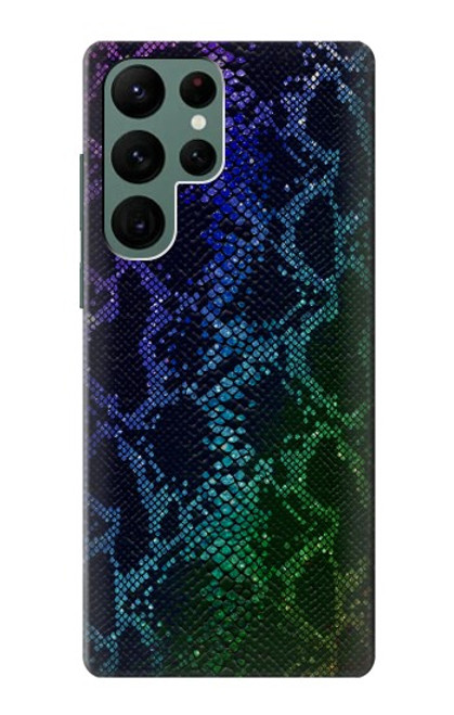 S3366 Rainbow Python Skin Graphic Print Funda Carcasa Case para Samsung Galaxy S22 Ultra