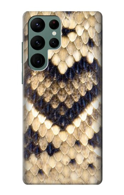S3417 Diamond Rattle Snake Graphic Print Funda Carcasa Case para Samsung Galaxy S22 Ultra