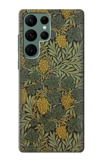 S3662 William Morris Vine Pattern Funda Carcasa Case para Samsung Galaxy S22 Ultra