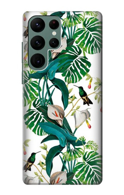 S3697 Leaf Life Birds Funda Carcasa Case para Samsung Galaxy S22 Ultra