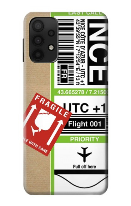 S3543 Luggage Tag Art Funda Carcasa Case para Samsung Galaxy M32 5G