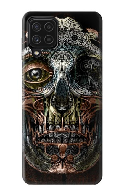 S1685 Steampunk Skull Head Funda Carcasa Case para Samsung Galaxy M22