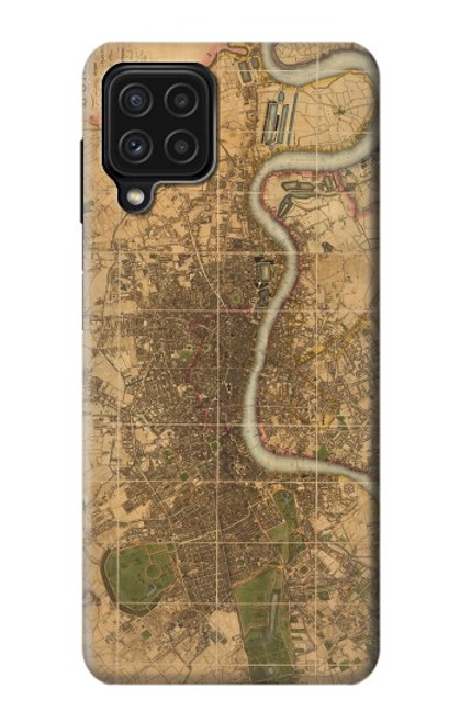 S3230 Vintage Map of London Funda Carcasa Case para Samsung Galaxy M22