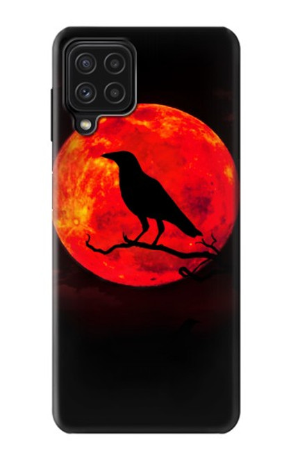 S3328 Crow Red Moon Funda Carcasa Case para Samsung Galaxy M22