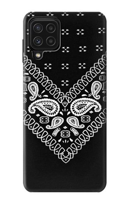 S3363 Bandana Black Pattern Funda Carcasa Case para Samsung Galaxy M22