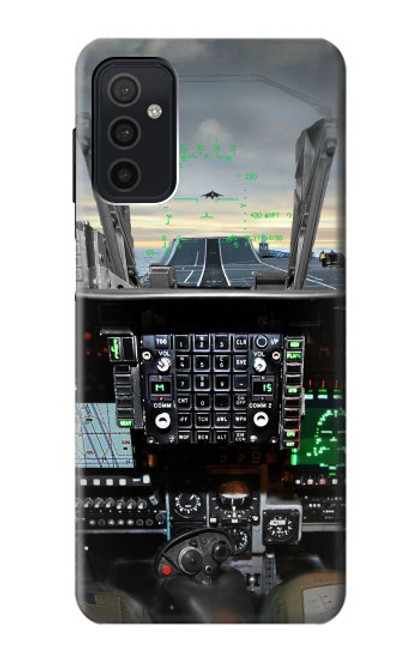 S2435 Fighter Jet Aircraft Cockpit Funda Carcasa Case para Samsung Galaxy M52 5G