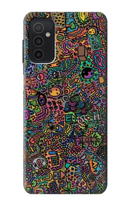 S3815 Psychedelic Art Funda Carcasa Case para Samsung Galaxy M52 5G
