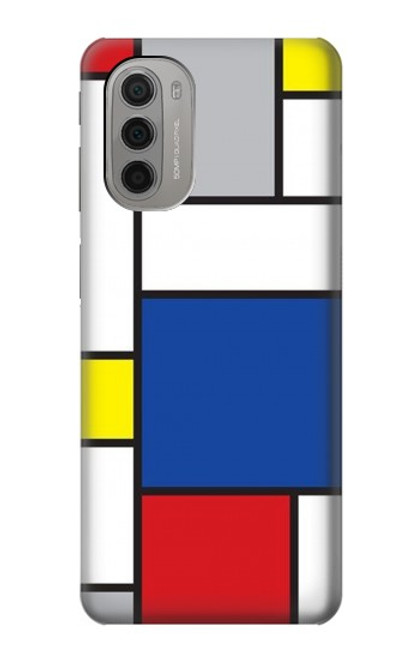 S3536 Modern Art Funda Carcasa Case para Motorola Moto G51 5G