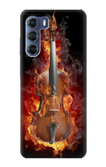 S0864 Fire Violin Funda Carcasa Case para Motorola Edge S30