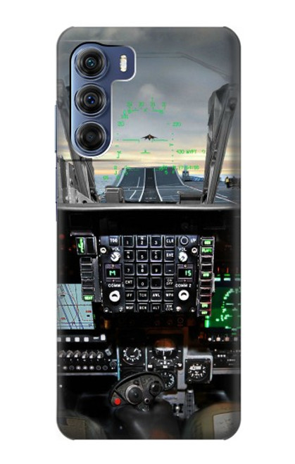 S2435 Fighter Jet Aircraft Cockpit Funda Carcasa Case para Motorola Edge S30