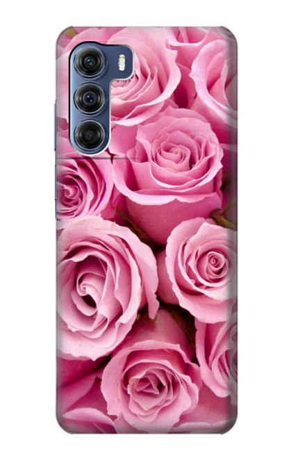 S2943 Pink Rose Funda Carcasa Case para Motorola Edge S30