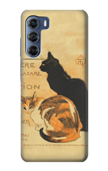 S3229 Vintage Cat Poster Funda Carcasa Case para Motorola Edge S30