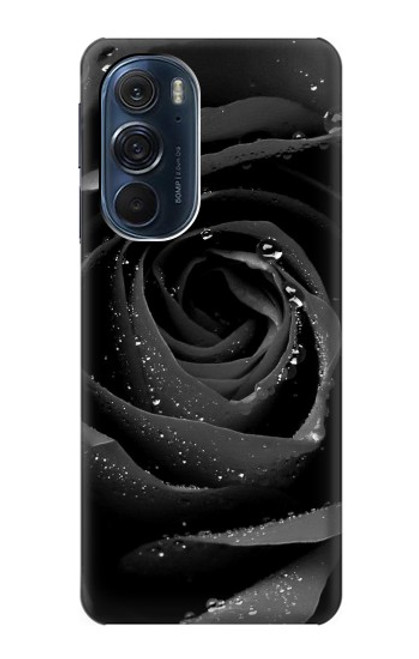 S1598 Black Rose Funda Carcasa Case para Motorola Edge X30