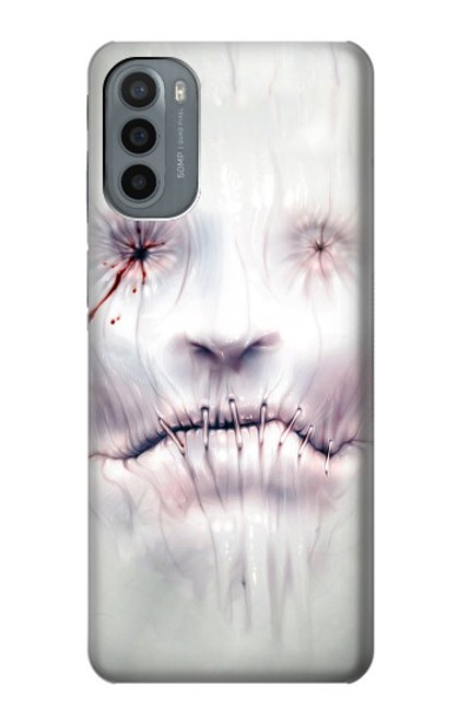 S0884 Horror Face Funda Carcasa Case para Motorola Moto G31