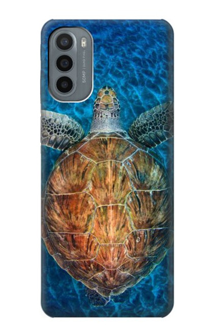 S1249 Blue Sea Turtle Funda Carcasa Case para Motorola Moto G31