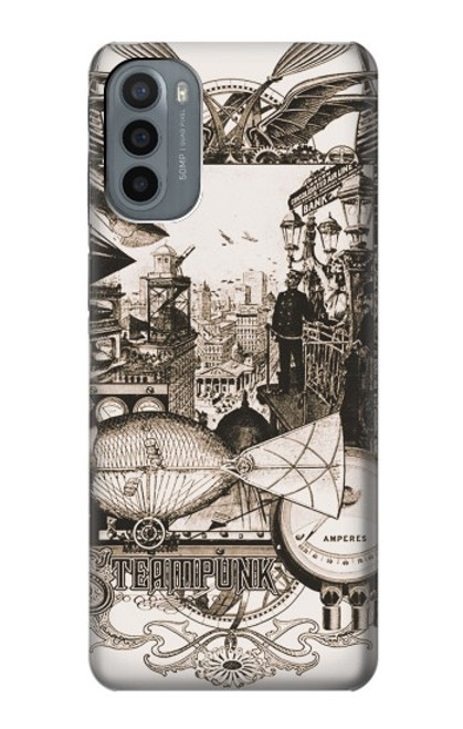 S1681 Steampunk Drawing Funda Carcasa Case para Motorola Moto G31