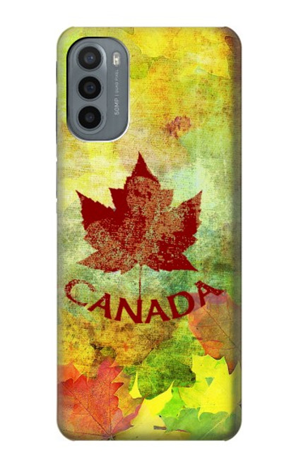 S2523 Canada Autumn Maple Leaf Funda Carcasa Case para Motorola Moto G31