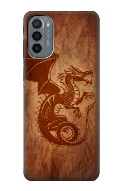 S3086 Red Dragon Tattoo Funda Carcasa Case para Motorola Moto G31