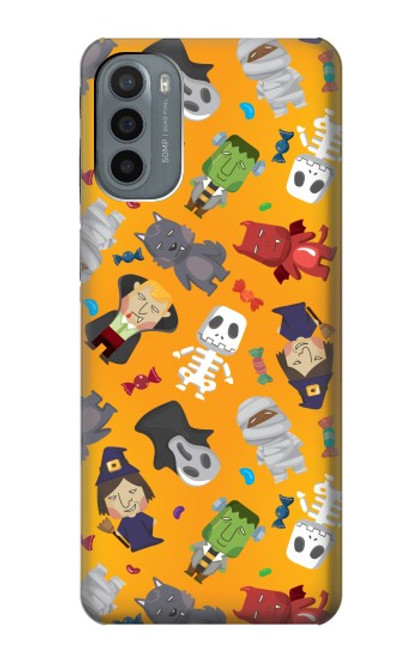 S3275 Cute Halloween Cartoon Pattern Funda Carcasa Case para Motorola Moto G31