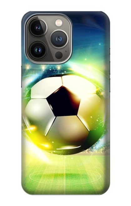 S3844 Glowing Football Soccer Ball Funda Carcasa Case para iPhone 13 Pro Max