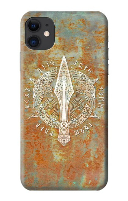 S3827 Gungnir Spear of Odin Norse Viking Symbol Funda Carcasa Case para iPhone 11