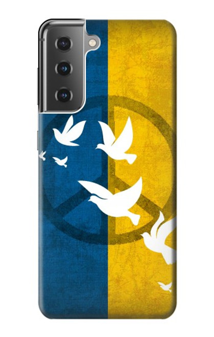 S3857 Peace Dove Ukraine Flag Funda Carcasa Case para Samsung Galaxy S21 Plus 5G, Galaxy S21+ 5G