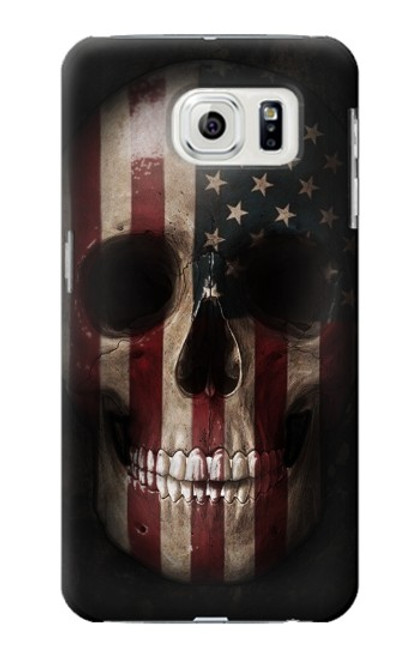 S3850 American Flag Skull Funda Carcasa Case para Samsung Galaxy S7 Edge