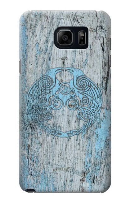 S3829 Huginn And Muninn Twin Ravens Norse Funda Carcasa Case para Samsung Galaxy S6 Edge Plus