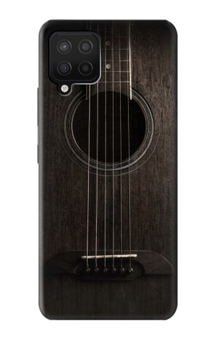 S3834 Old Woods Black Guitar Funda Carcasa Case para Samsung Galaxy A12