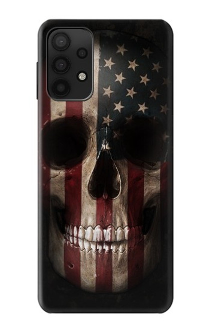 S3850 American Flag Skull Funda Carcasa Case para Samsung Galaxy A32 5G