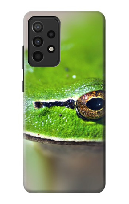 S3845 Green frog Funda Carcasa Case para Samsung Galaxy A52, Galaxy A52 5G