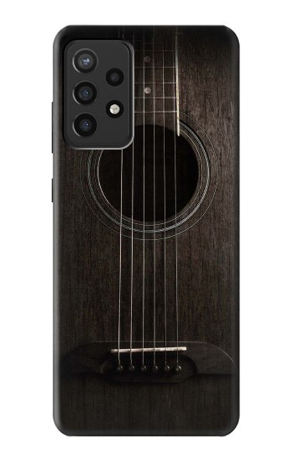 S3834 Old Woods Black Guitar Funda Carcasa Case para Samsung Galaxy A72, Galaxy A72 5G