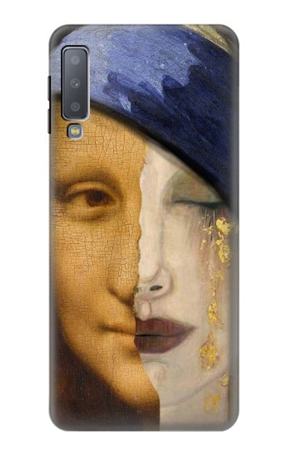 S3853 Mona Lisa Gustav Klimt Vermeer Funda Carcasa Case para Samsung Galaxy A7 (2018)