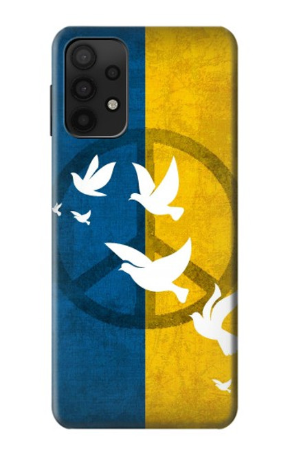 S3857 Peace Dove Ukraine Flag Funda Carcasa Case para Samsung Galaxy M32 5G