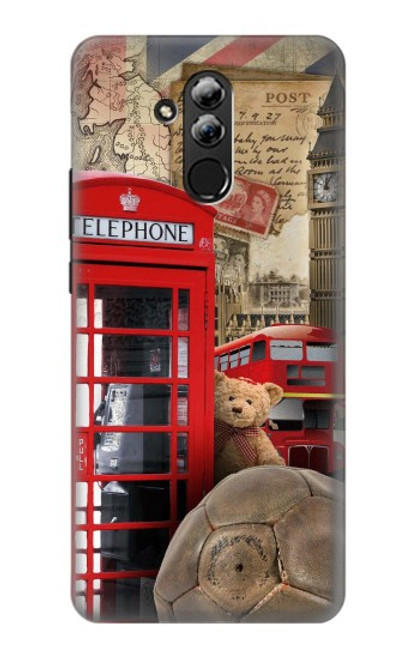 S3856 Vintage London British Funda Carcasa Case para Huawei Mate 20 lite