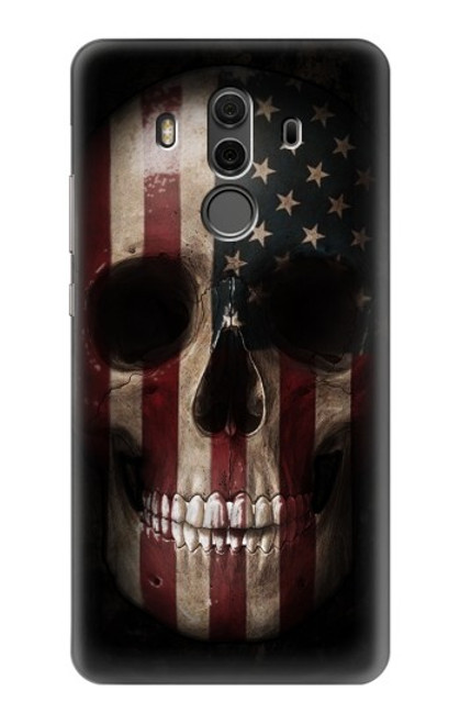 S3850 American Flag Skull Funda Carcasa Case para Huawei Mate 10 Pro, Porsche Design