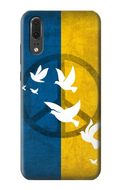 S3857 Peace Dove Ukraine Flag Funda Carcasa Case para Huawei P20