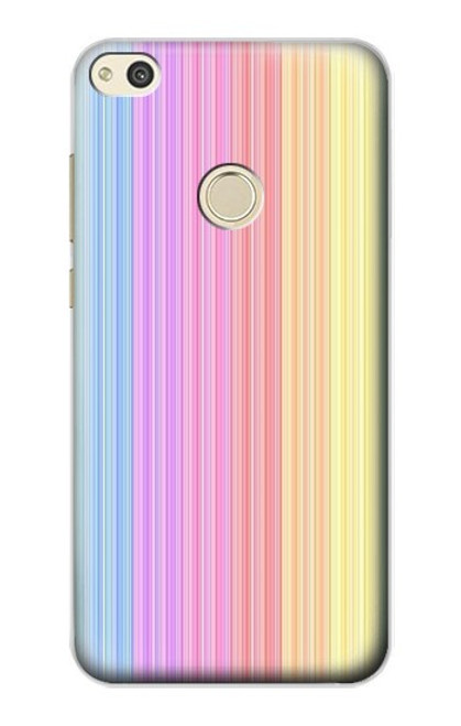 S3849 Colorful Vertical Colors Funda Carcasa Case para Huawei P8 Lite (2017)