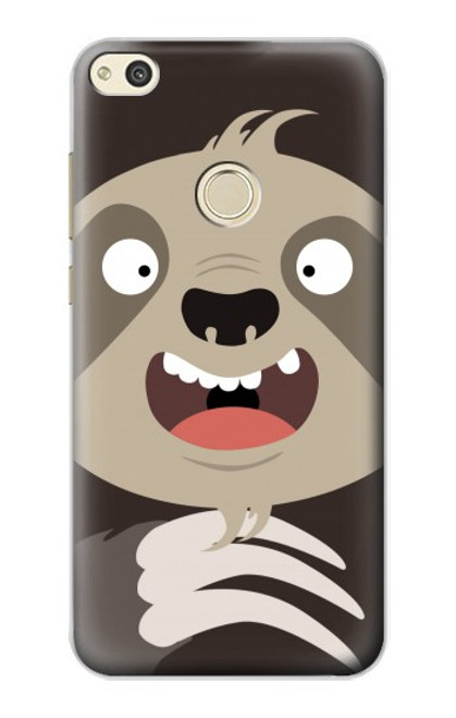 S3855 Sloth Face Cartoon Funda Carcasa Case para Huawei P8 Lite (2017)