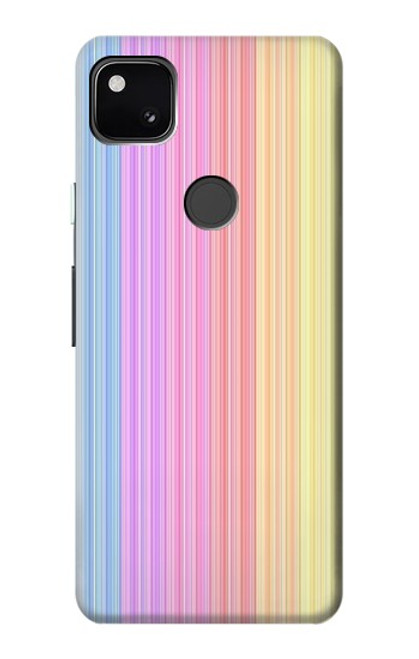 S3849 Colorful Vertical Colors Funda Carcasa Case para Google Pixel 4a