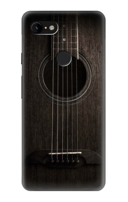 S3834 Old Woods Black Guitar Funda Carcasa Case para Google Pixel 3 XL