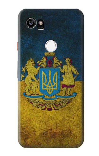 S3858 Ukraine Vintage Flag Funda Carcasa Case para Google Pixel 2 XL