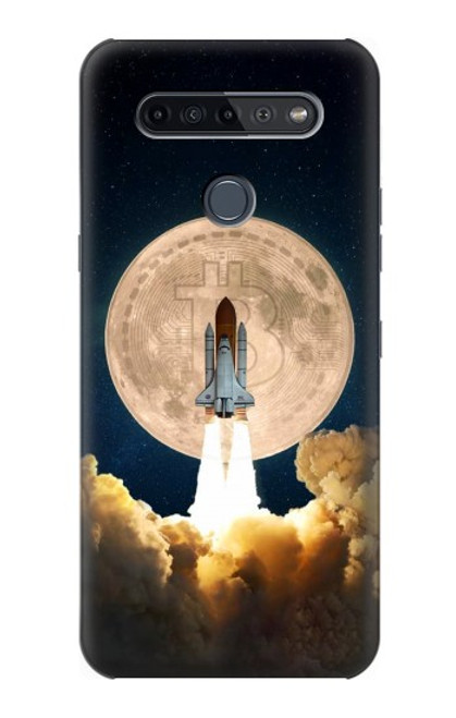 S3859 Bitcoin to the Moon Funda Carcasa Case para LG K51S