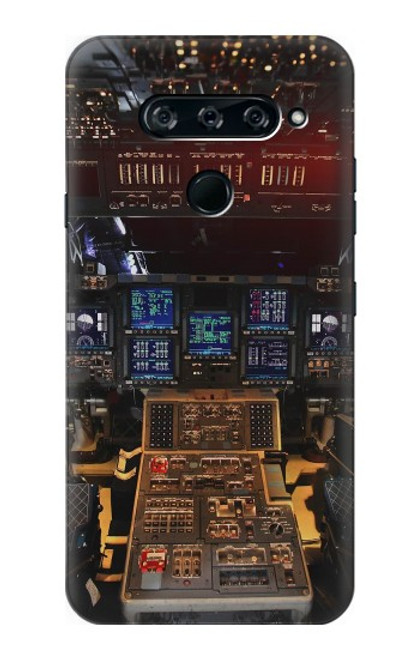 S3836 Airplane Cockpit Funda Carcasa Case para LG V40, LG V40 ThinQ