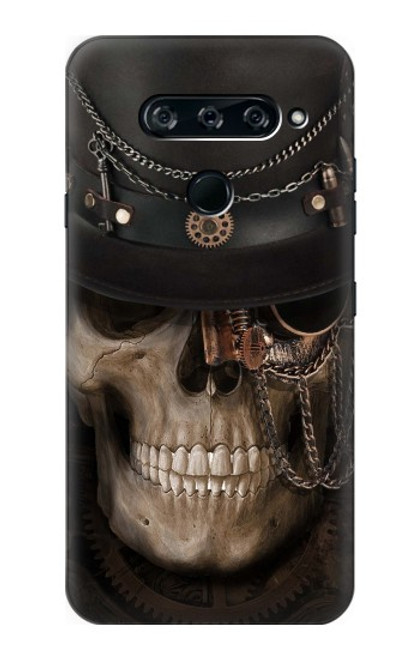 S3852 Steampunk Skull Funda Carcasa Case para LG V40, LG V40 ThinQ