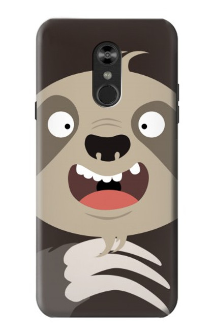 S3855 Sloth Face Cartoon Funda Carcasa Case para LG Q Stylo 4, LG Q Stylus