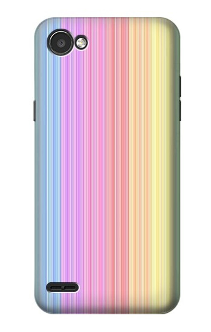 S3849 Colorful Vertical Colors Funda Carcasa Case para LG Q6